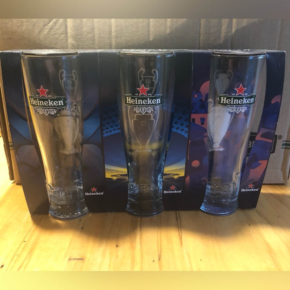 Heineken UEFA Champions League 2017-2019 Glass Trio